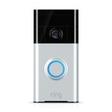 Ring Video Doorbell with HD Video, Motion Activated Alerts, Easy Installation - Satin Nickel
