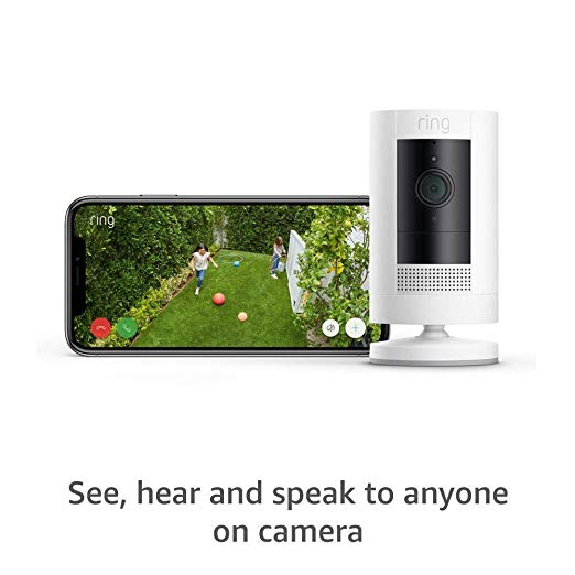 Ring Stick Up Cam, Gen 3, Battery HD security camera with two-way talk, Works with Alexa